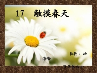 触摸春天汤海峰