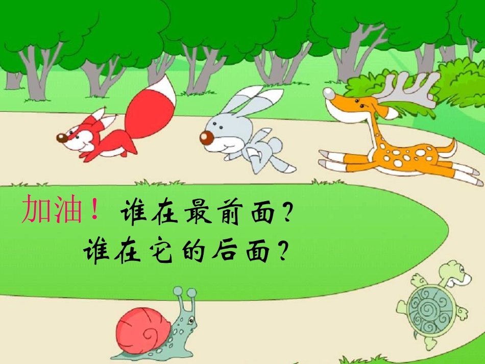 数学一年级上册《前后》课件_第3页