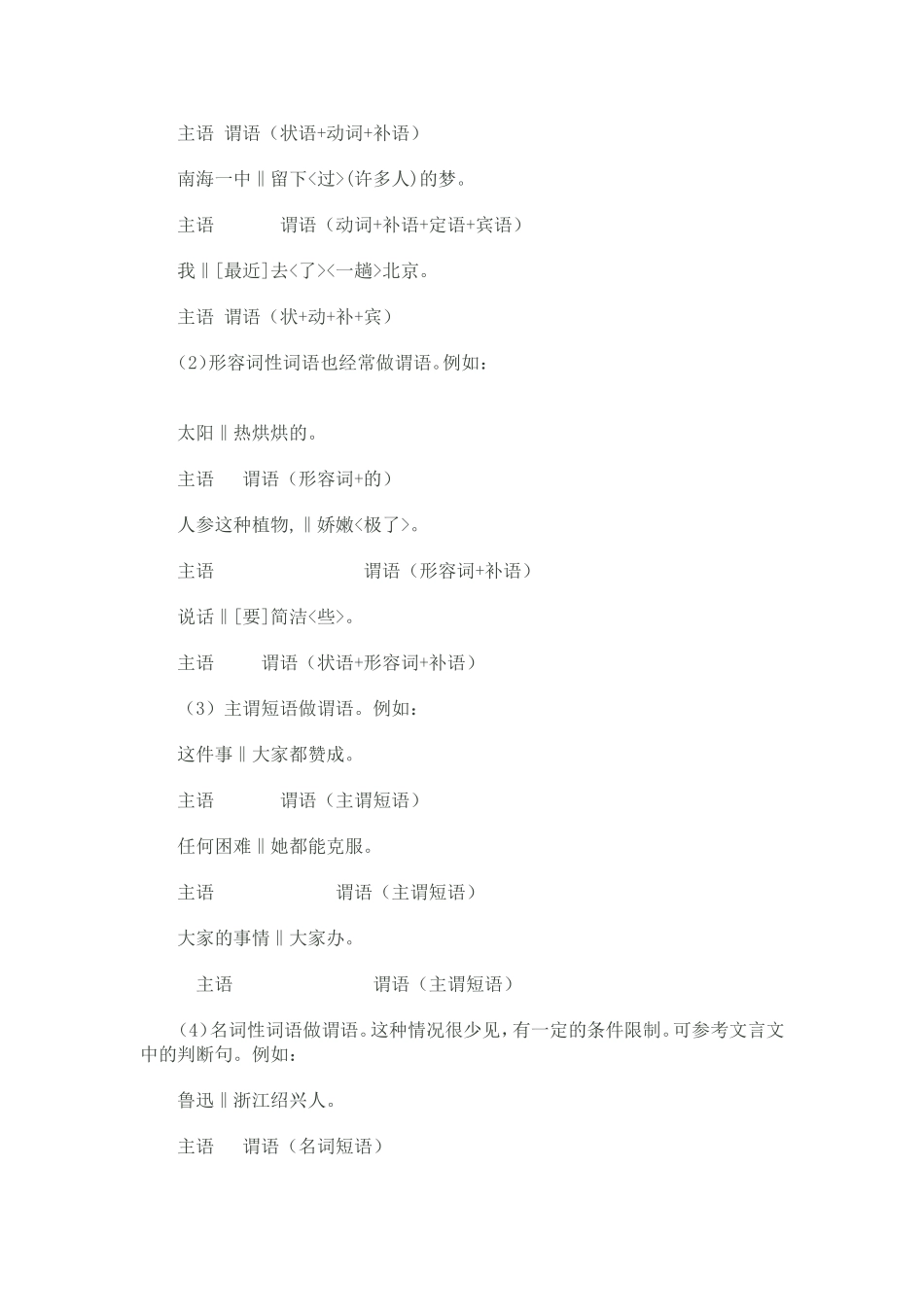 现代汉语句子成分分析_第2页