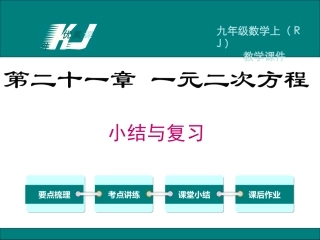 第二十一章小结与复习