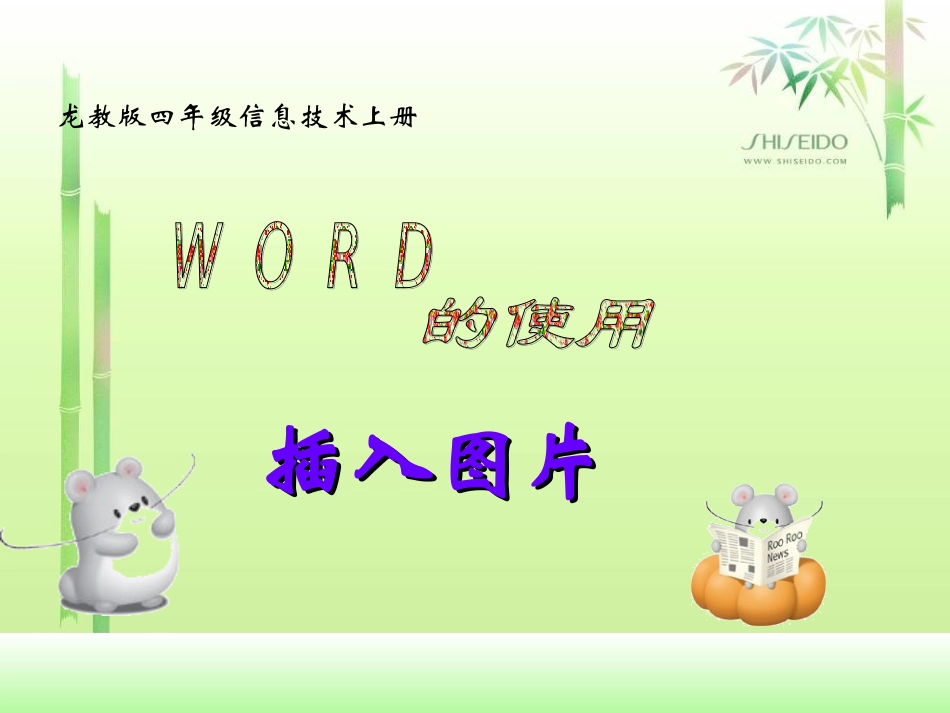 （龙教版）四年级信息技术上册课件插入图片_第1页
