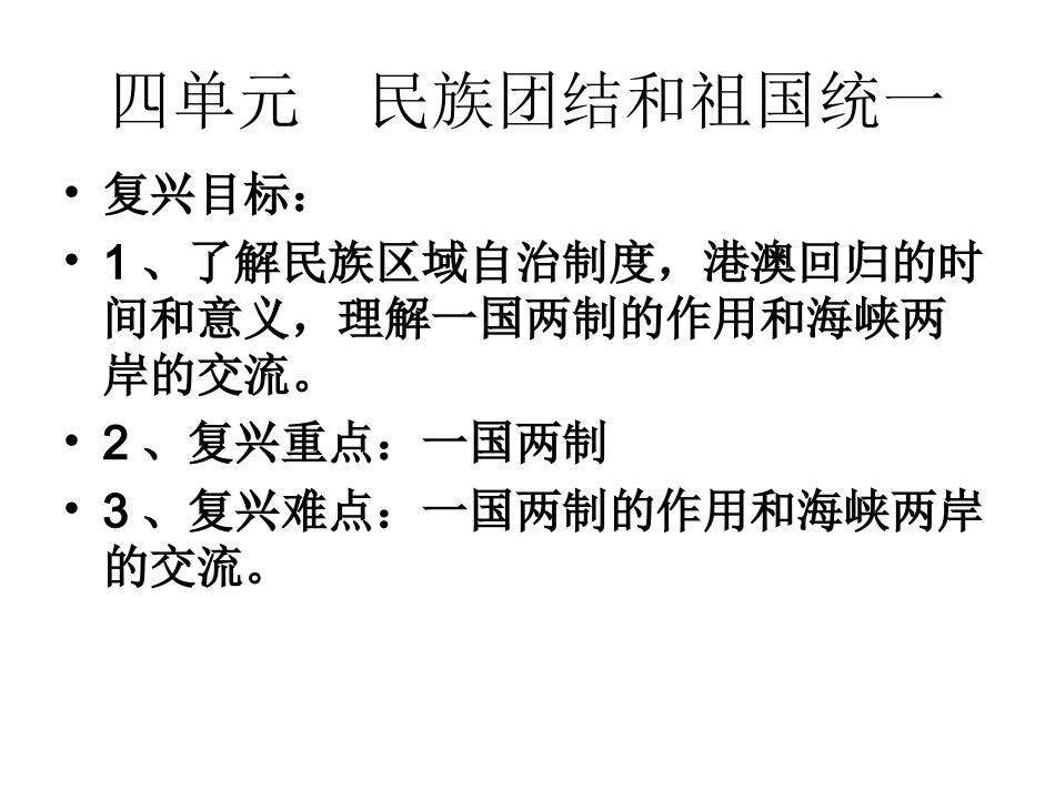 中国现代史4单元复习课件_第1页