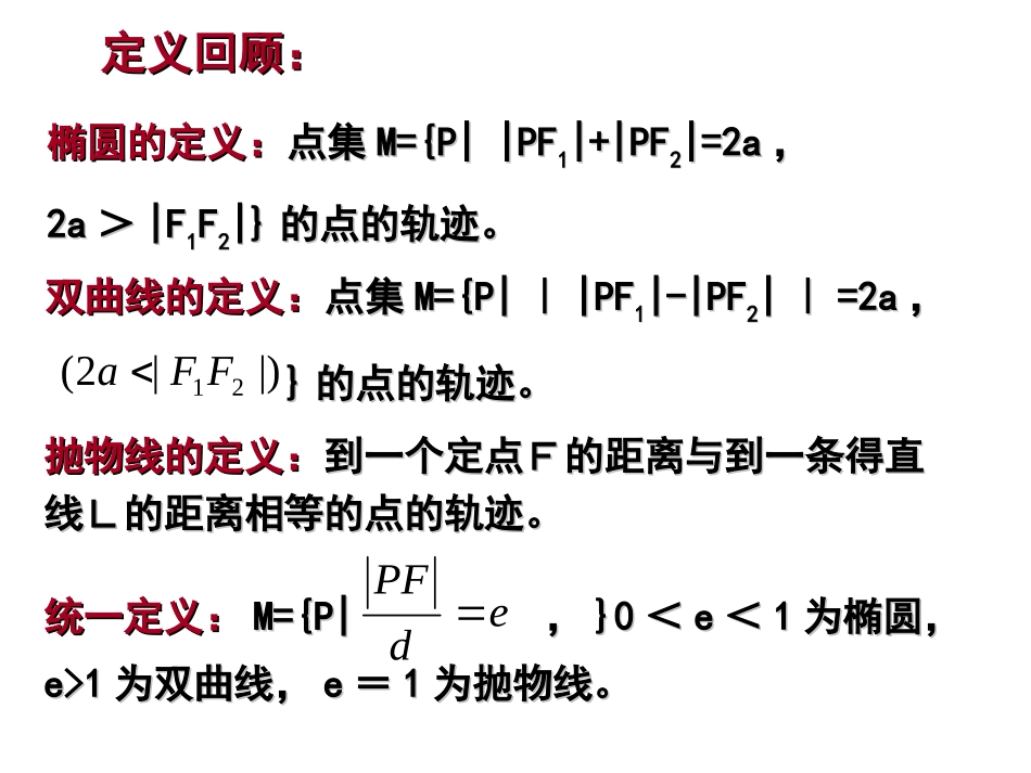 圆锥曲线定义应用_第2页