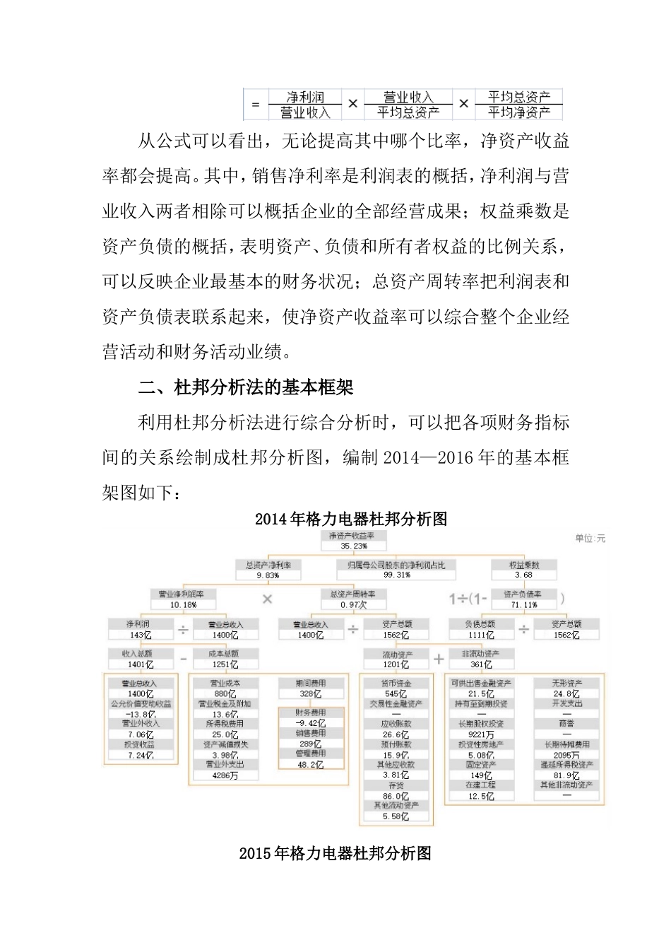2018年财务报表分析网上作业：任务4格力电器财务报表综合分析_第2页