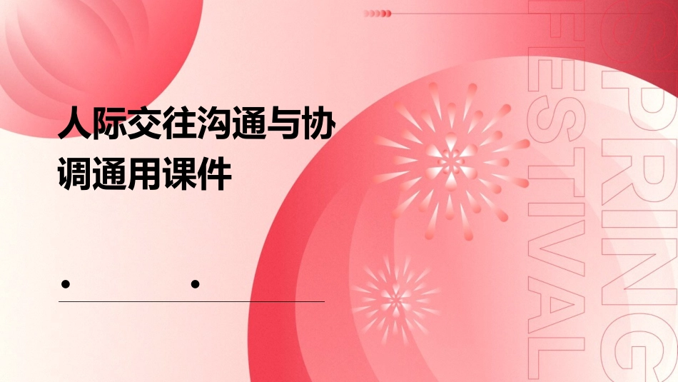 人际交往沟通与协调通用课件_第1页