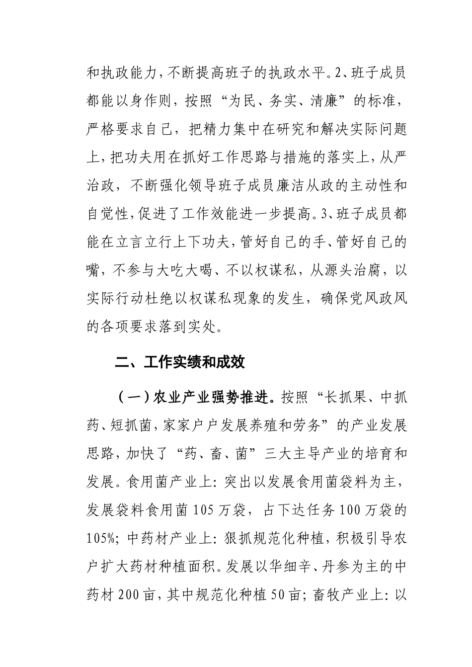 镇党委班子工作运行情况汇报_第3页