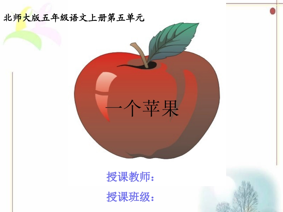 一个苹果课件_第1页