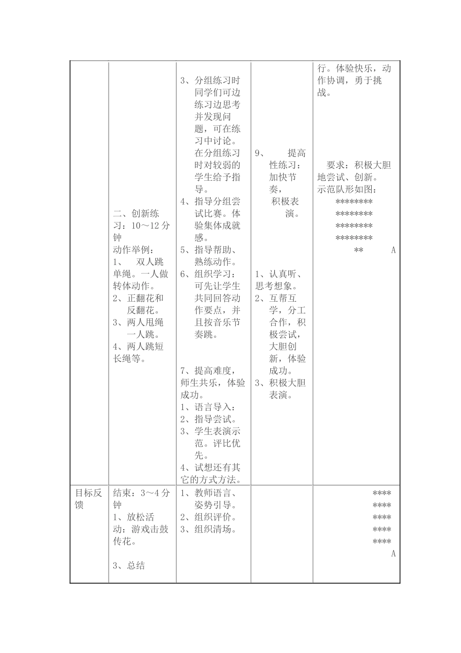 水平一跳短绳教学设计_第2页