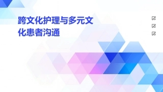 跨文化护理与多元文化患者的沟通