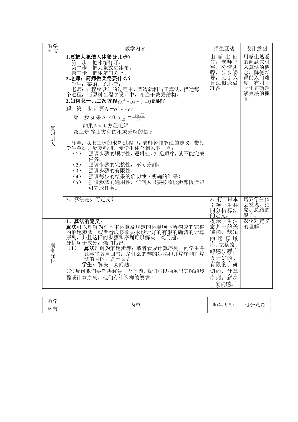 《算法的概念》教学设计_第2页