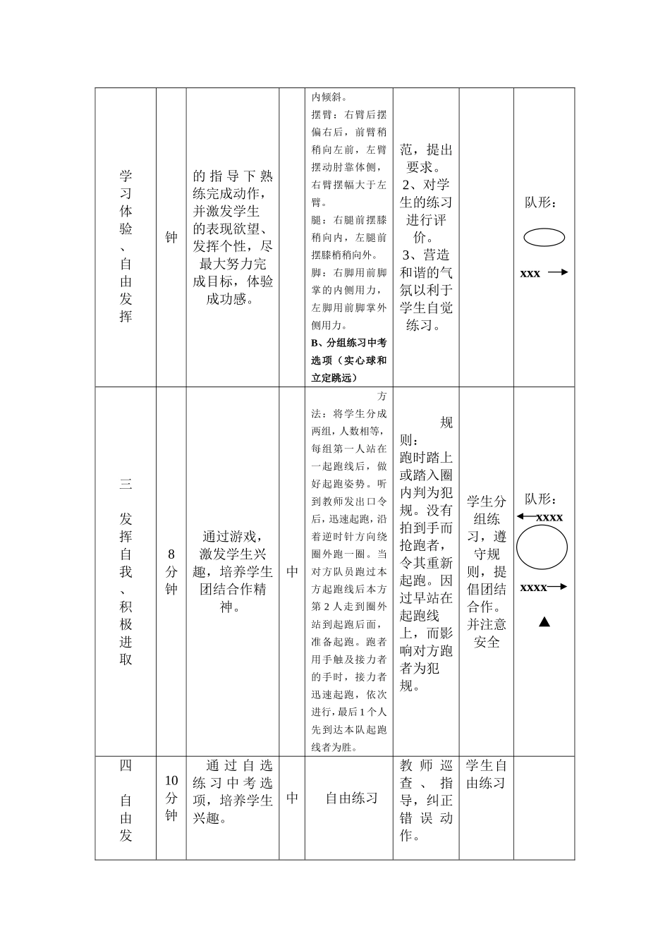 弯道跑公开课教案_第2页