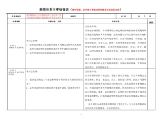 2016版新标准管理体系内审检查表