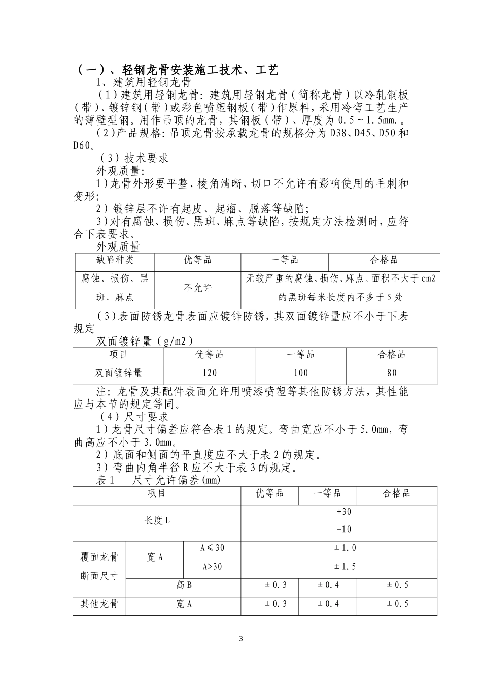 暗架轻钢龙骨吊顶施工组织设计_第3页