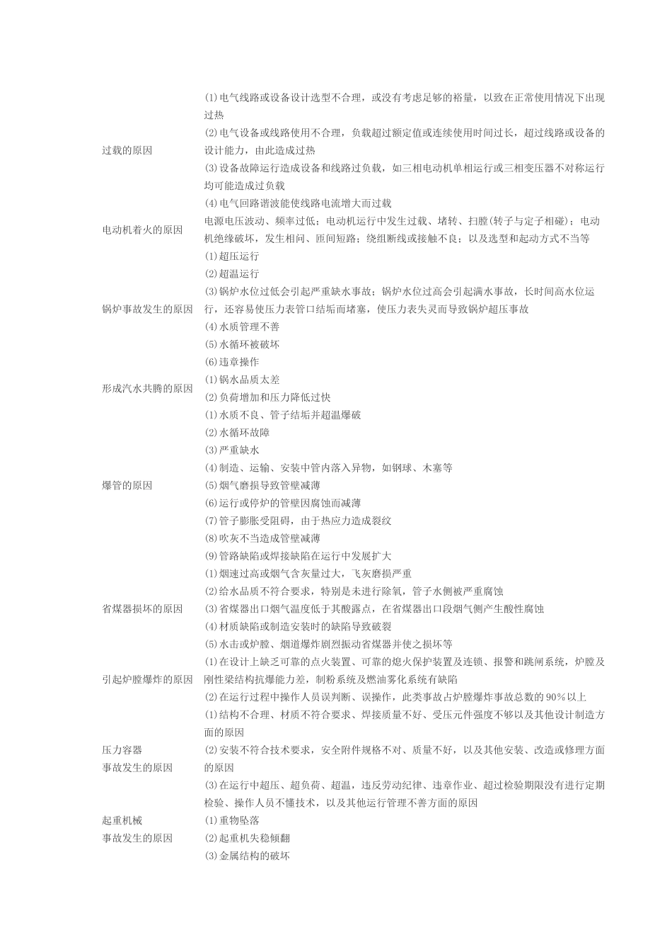 安全生产技术考试要点总结_第3页