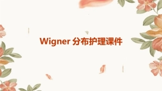 Wigner分布护理课件