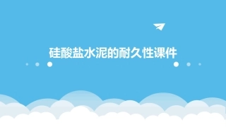 硅酸盐水泥的耐久性课件