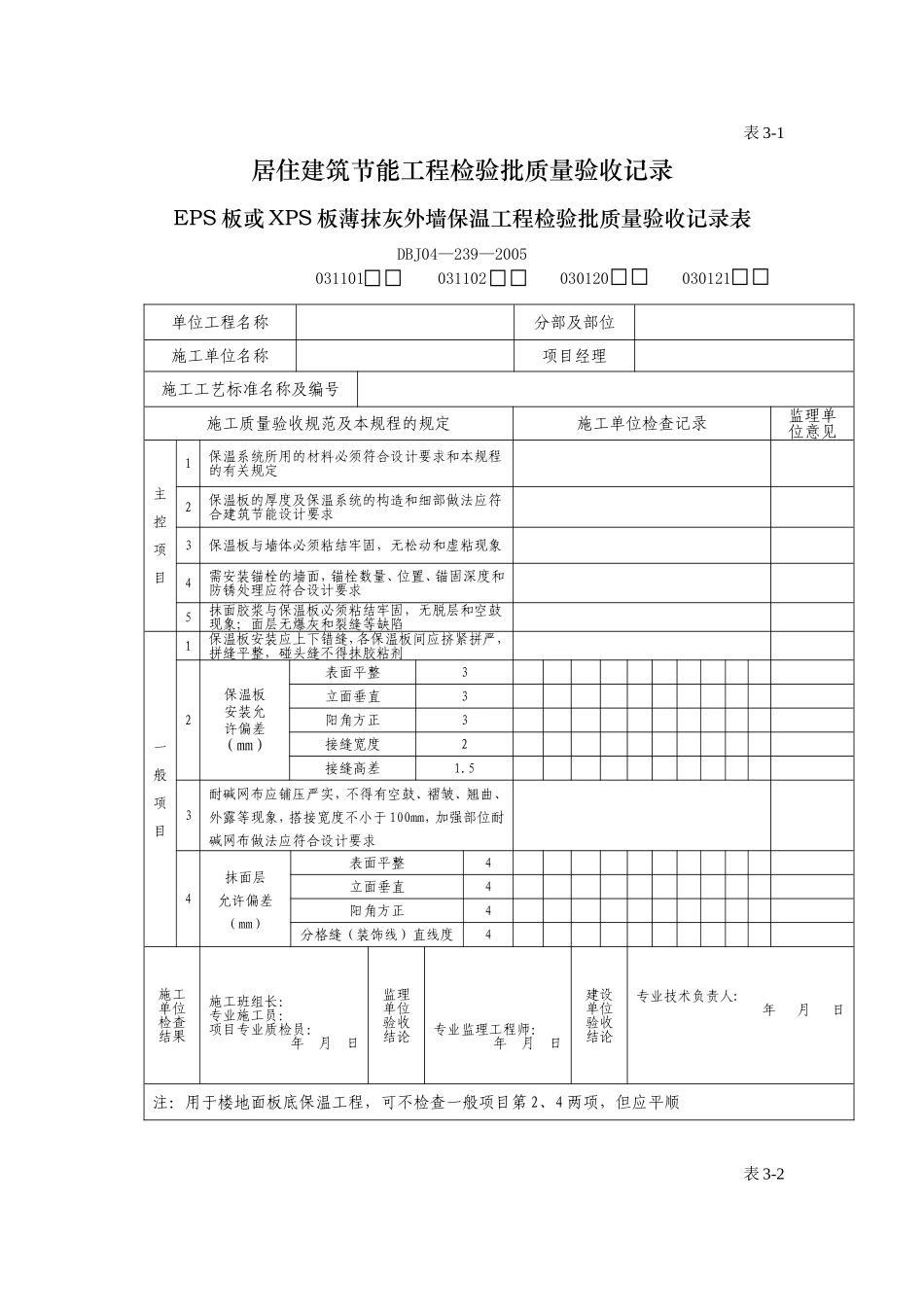 工程检验批质量验收记录表_第3页