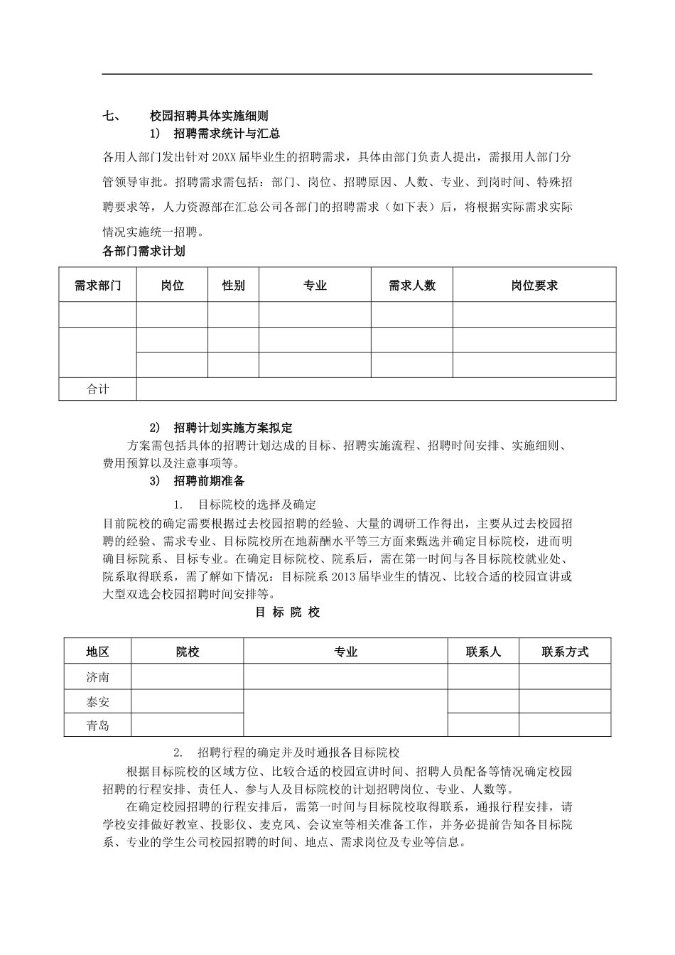 校园招聘策划方案(HR必备)_第3页