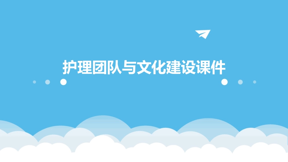 护理团队与文化建设课件_第1页