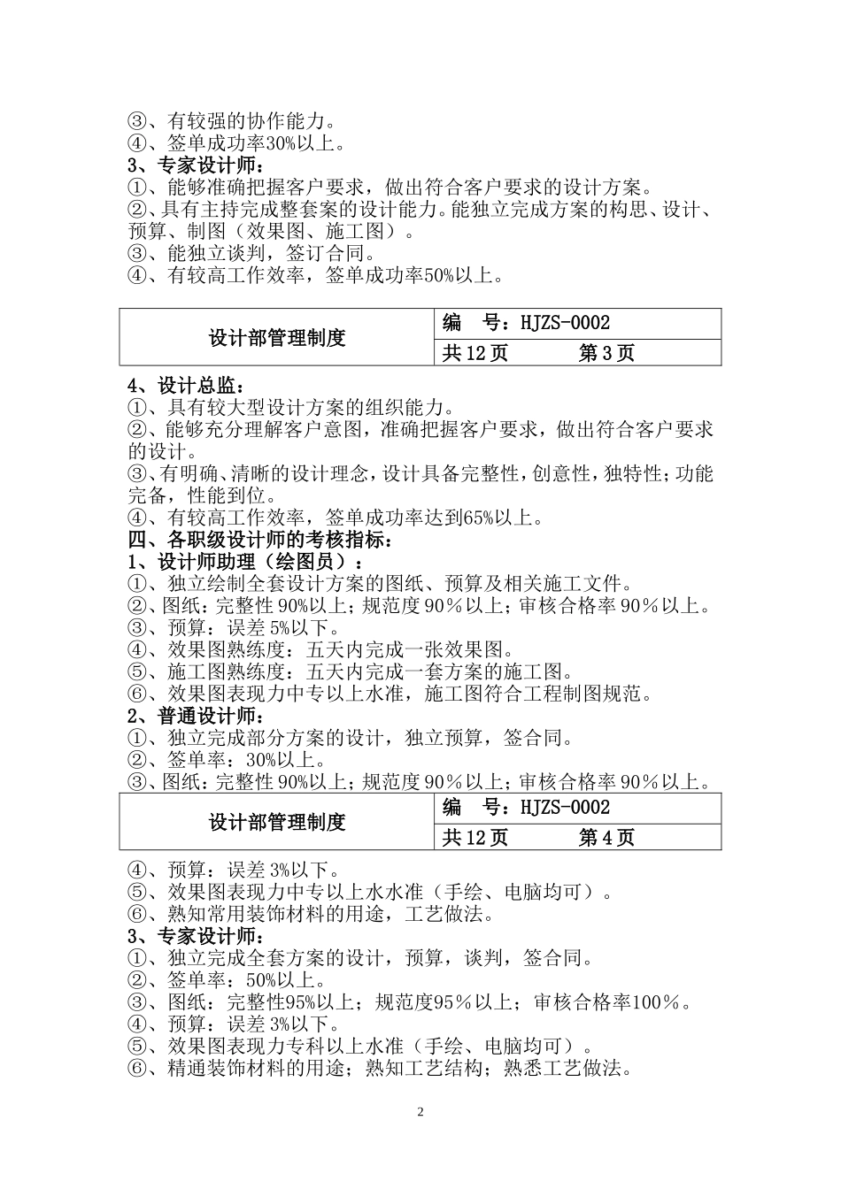 装修公司设计部管理制度_第2页