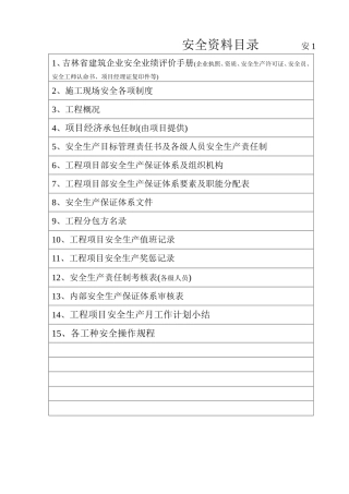 2016年最新版工地全套安全资料范本(全套)