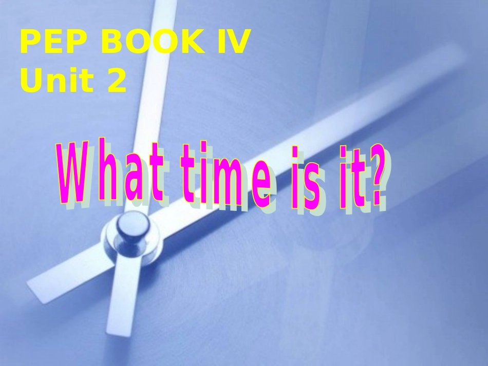 人教版四年级英语下册Unit2_第1页