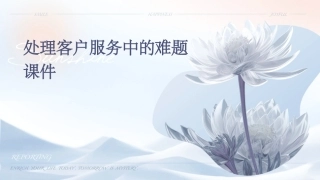 处理客户服务中的难题课件