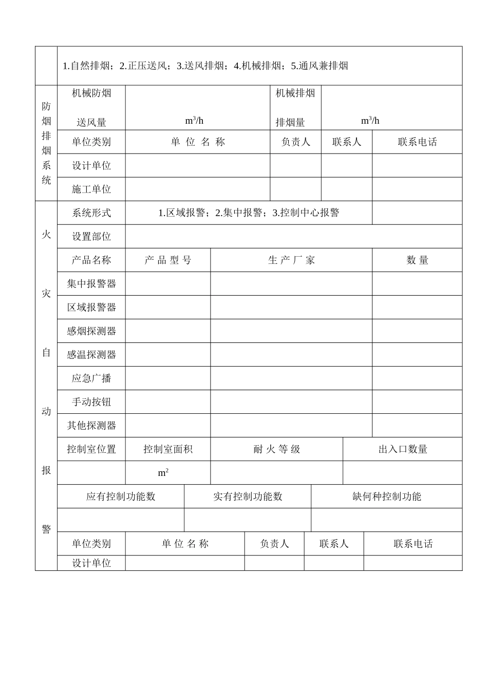 自动消防设施设计防火审核申报表_第3页