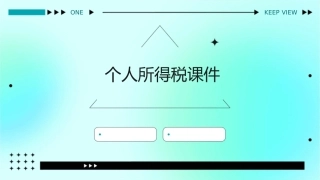 个人所得税[自动保存的]课件1
