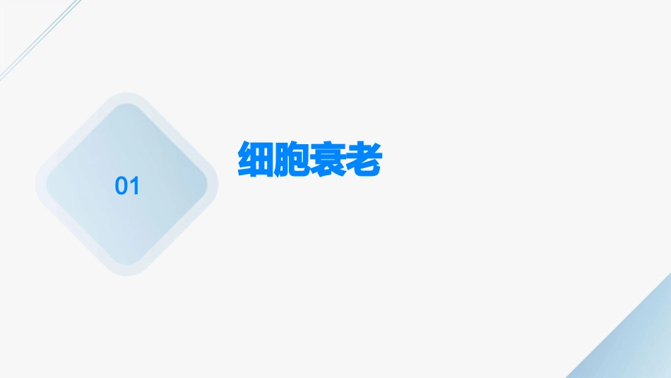 《细胞生物学》细胞衰老与死亡护理课件_第3页