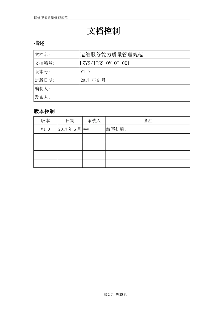 ITSS运维服务质量管理规范流程制度_第2页
