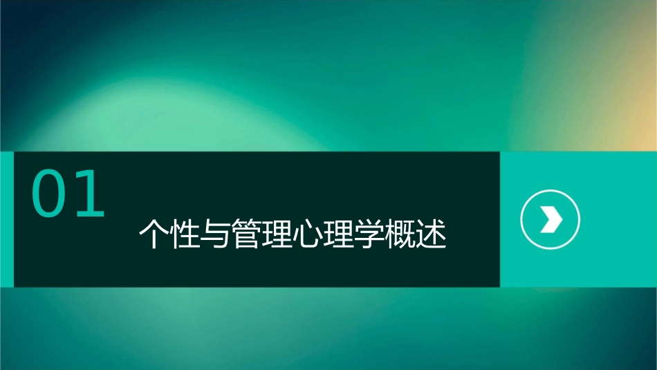 个性与管理管理心理学教学课件1_第3页