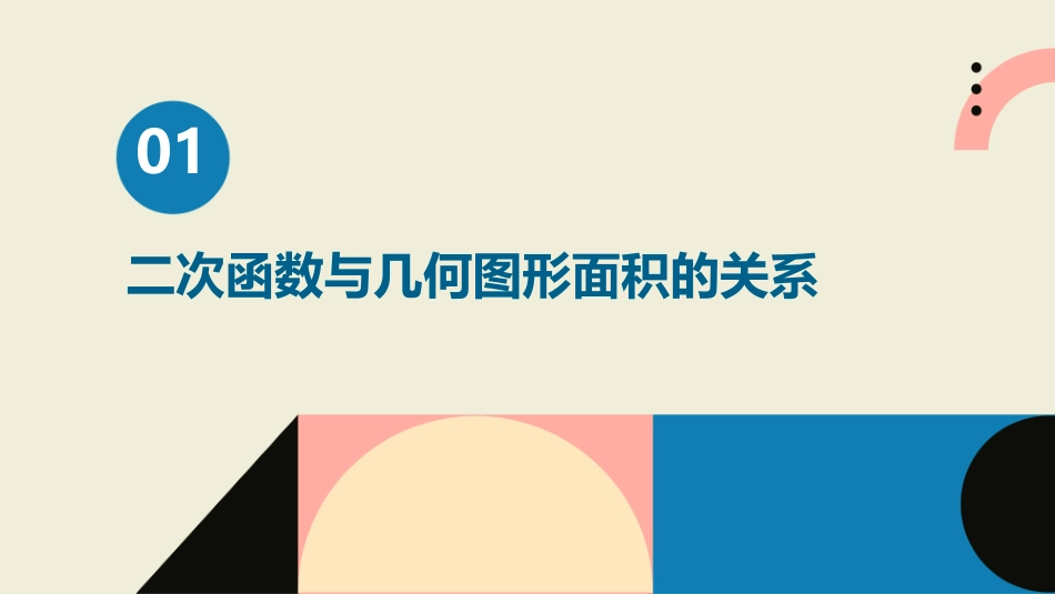 二次函数应用几何图形的最大面积问题教学课件_第3页
