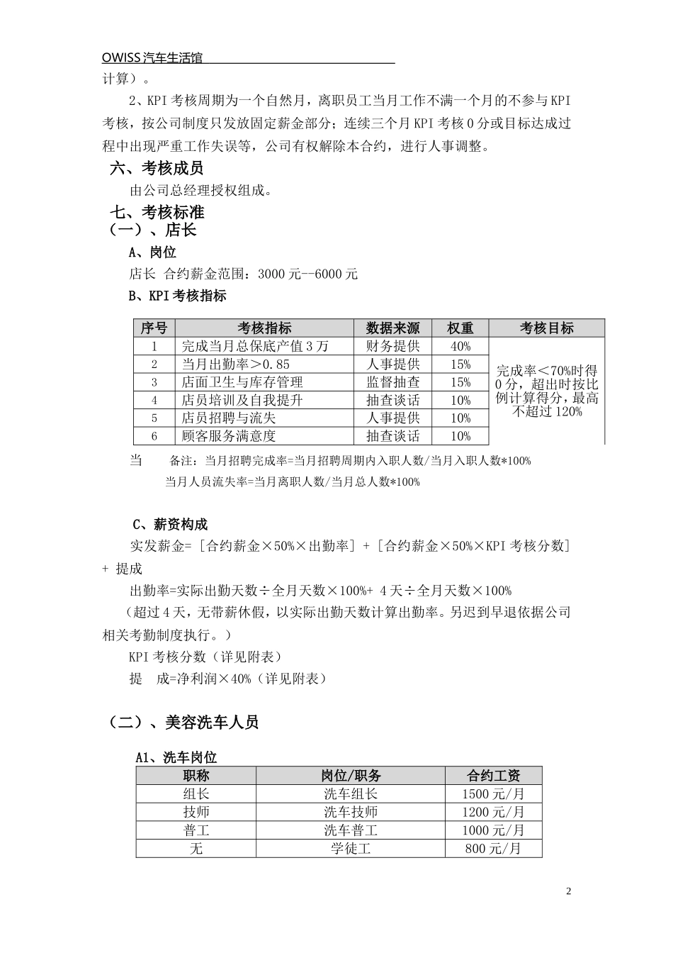 KPI绩效考核方案_第2页
