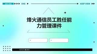 烽火通信员工胜任能力管理课件