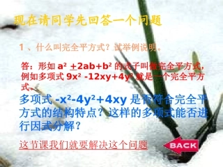运用公式法分解因式——完全平方公式