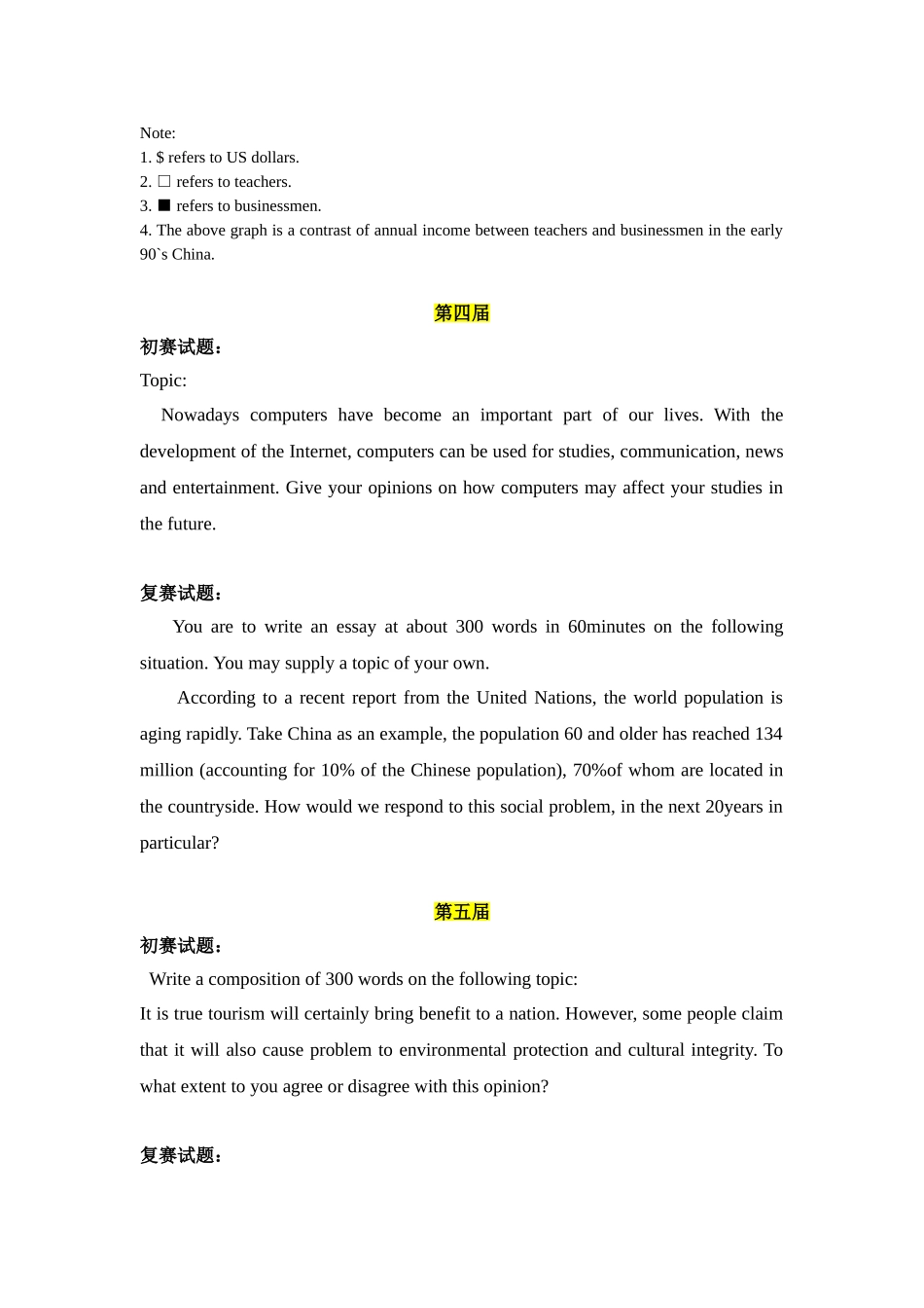 1-13届全国创新英语大赛作文题目_第3页