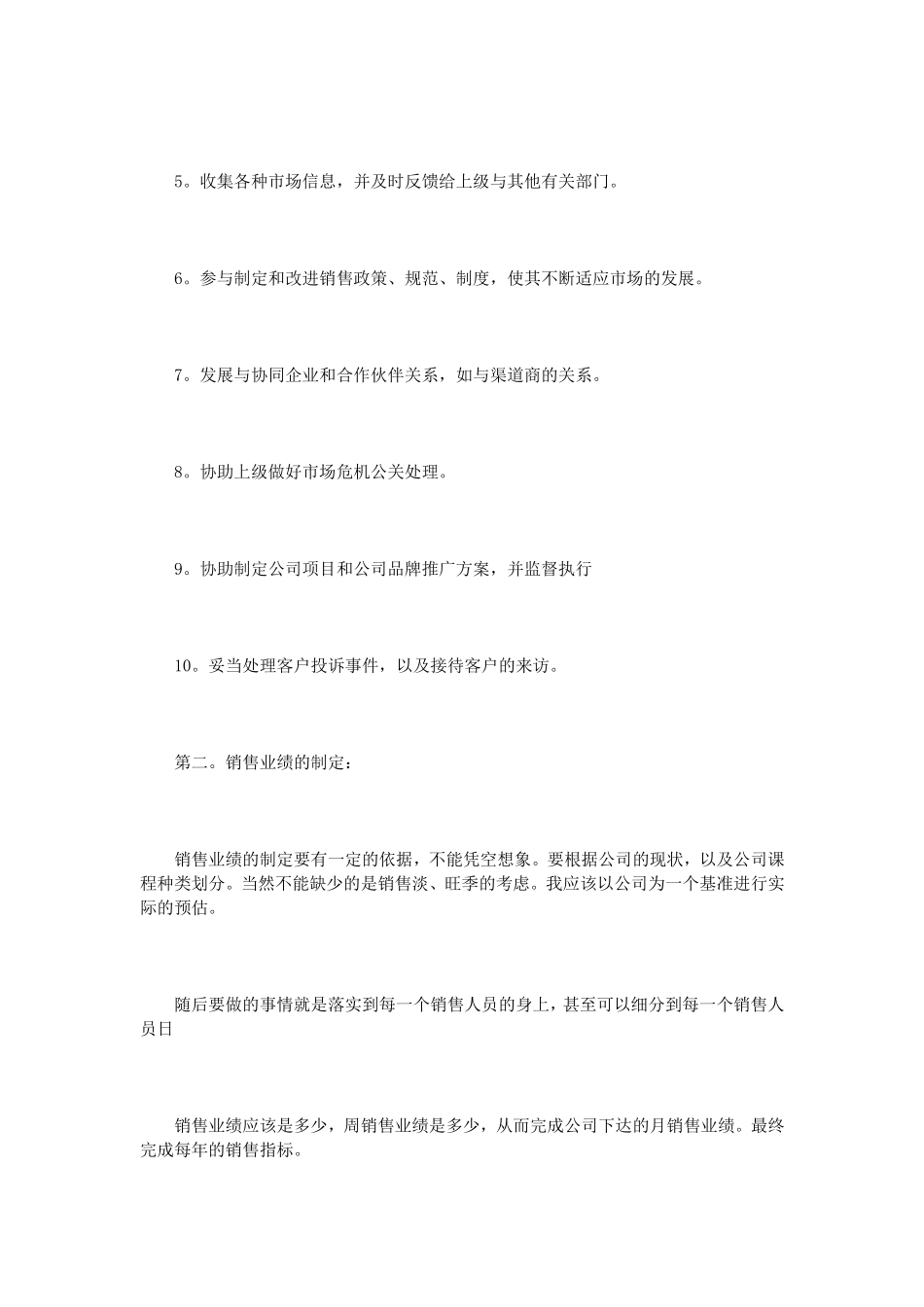 销售总监个人工作计划精选3篇_第2页