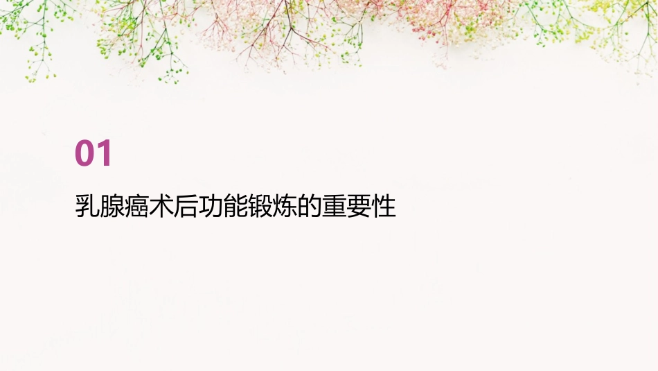 乳腺癌术后功能锻炼护理课件_第3页