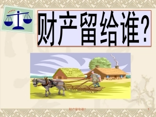 财产留给谁 (3)