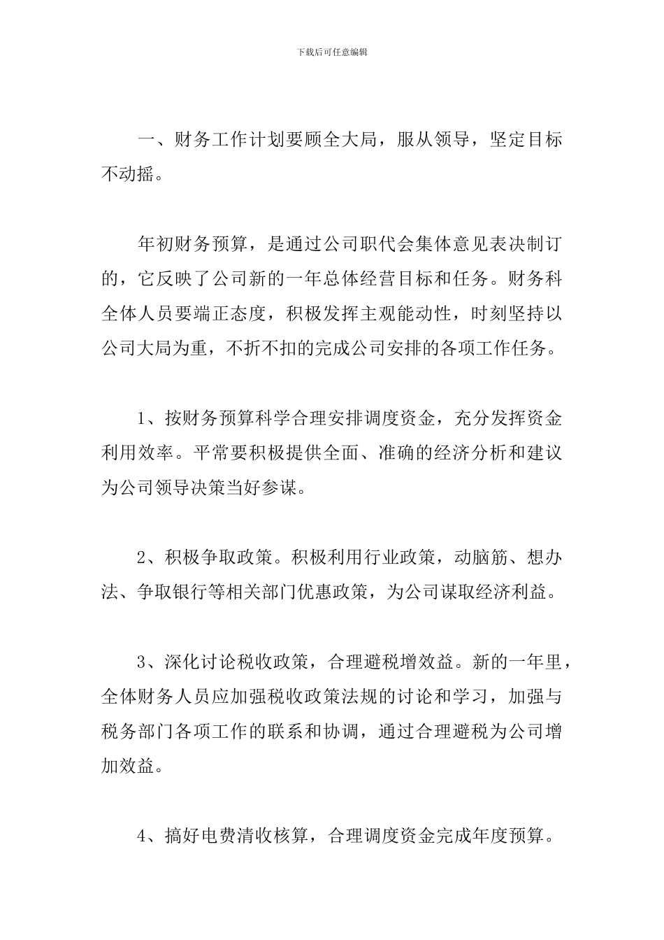 财务总监2024年工作计划_第2页