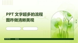 PPT文字超多的流程图咋做清晰美观