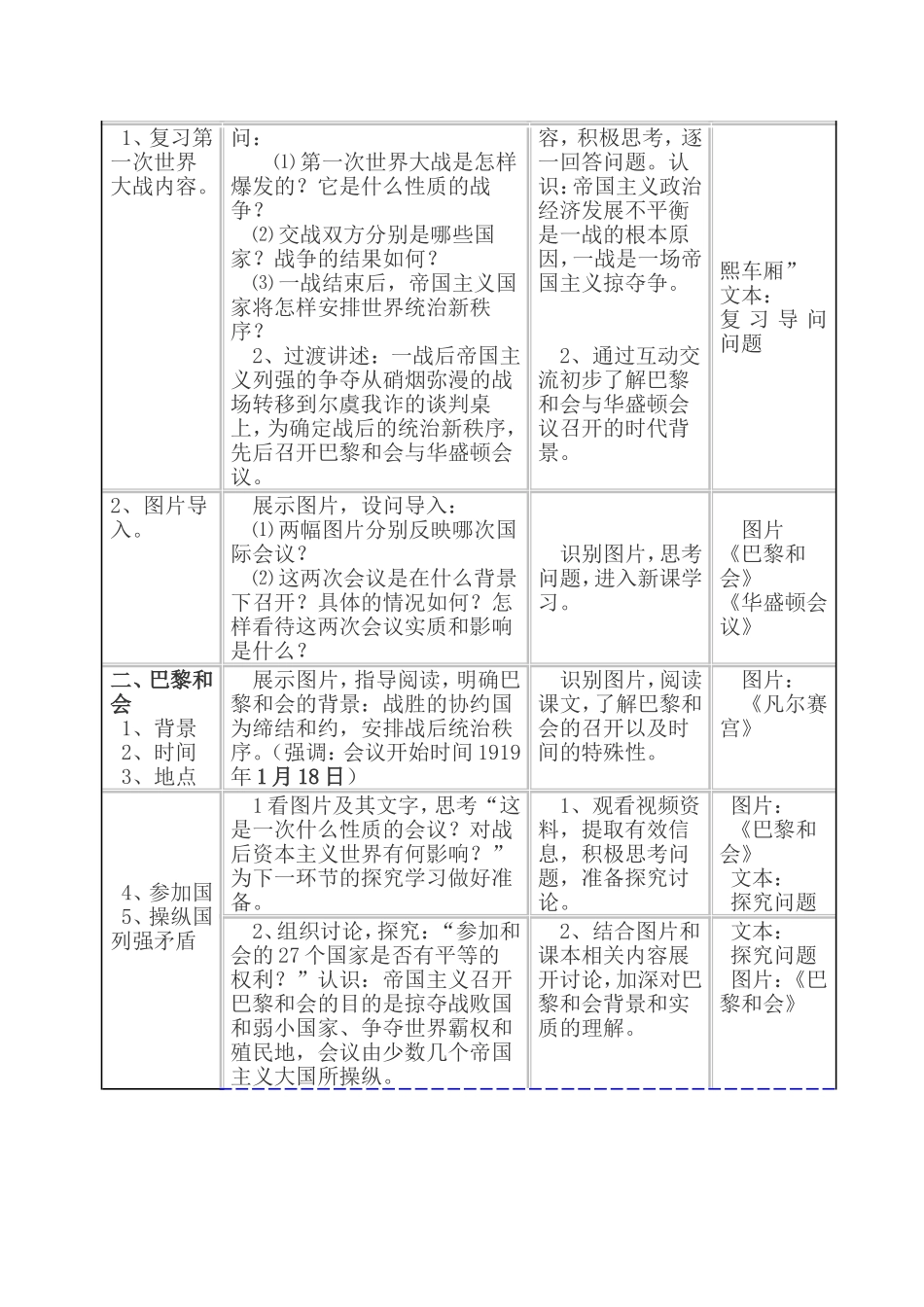 凡尔赛——华盛顿体系教学设计_第2页