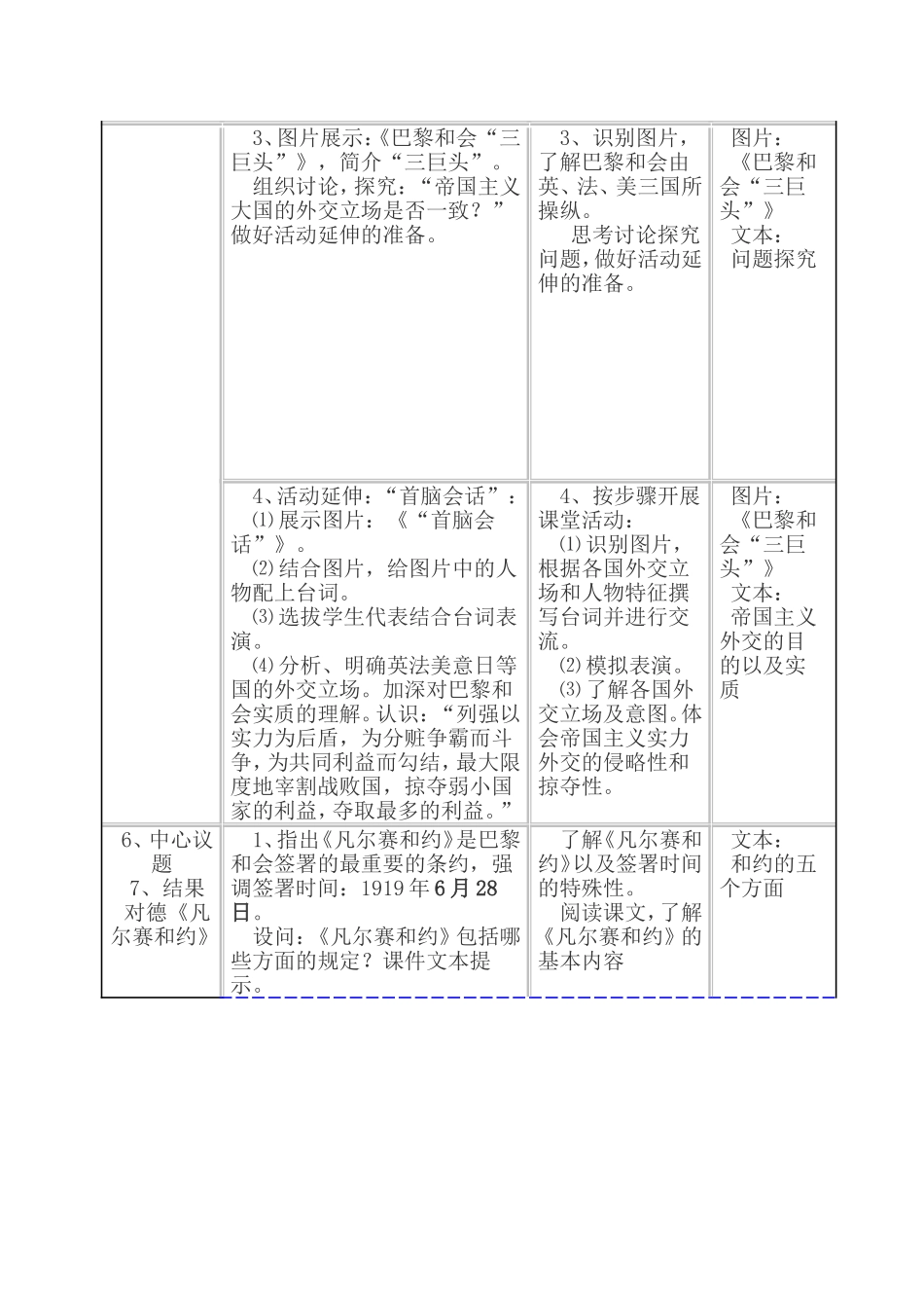 凡尔赛——华盛顿体系教学设计_第3页