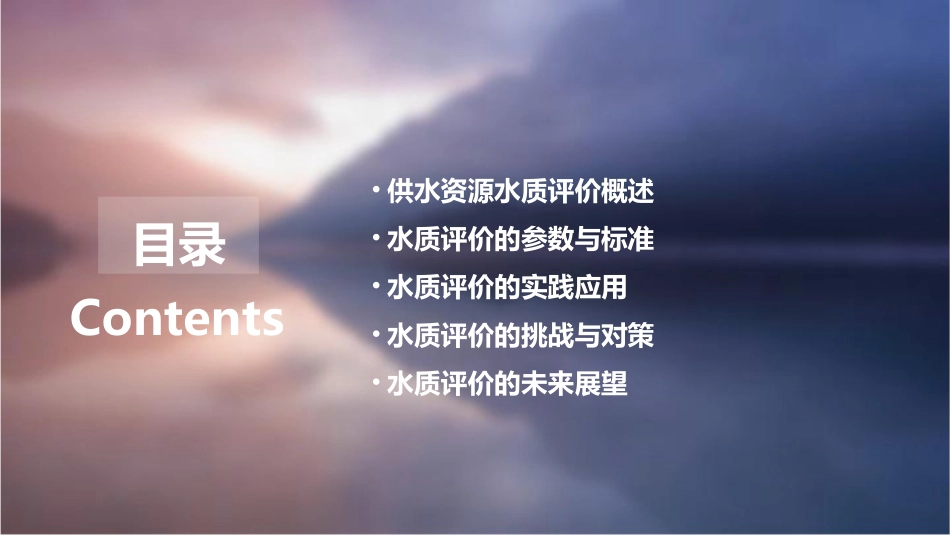 供水资源水质评价课件_第2页
