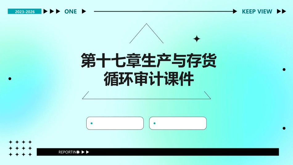 第十七章生产与存货循环审计课件_第1页
