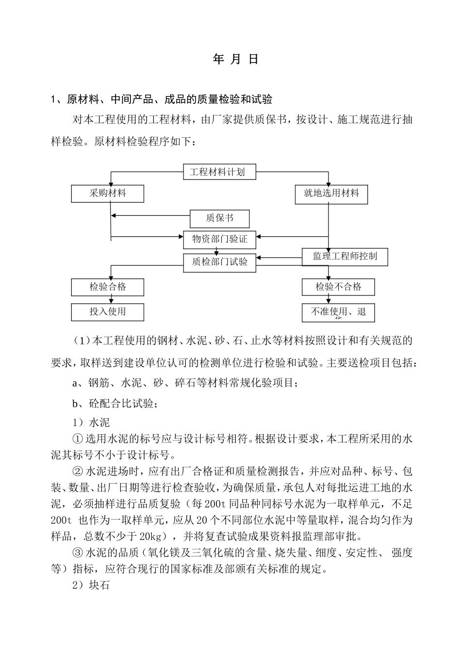 原材料、中间产品检测计划_第2页