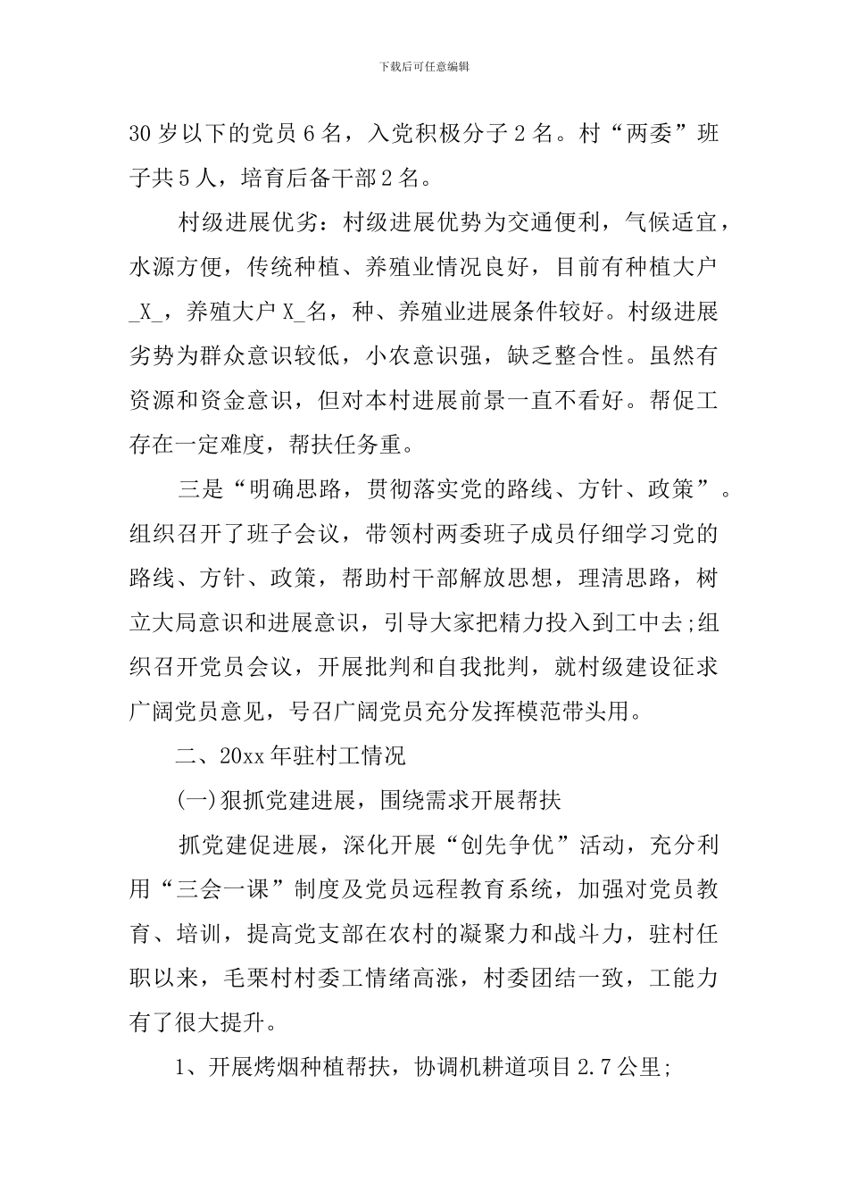 2024年驻村工作组个人总结_第3页