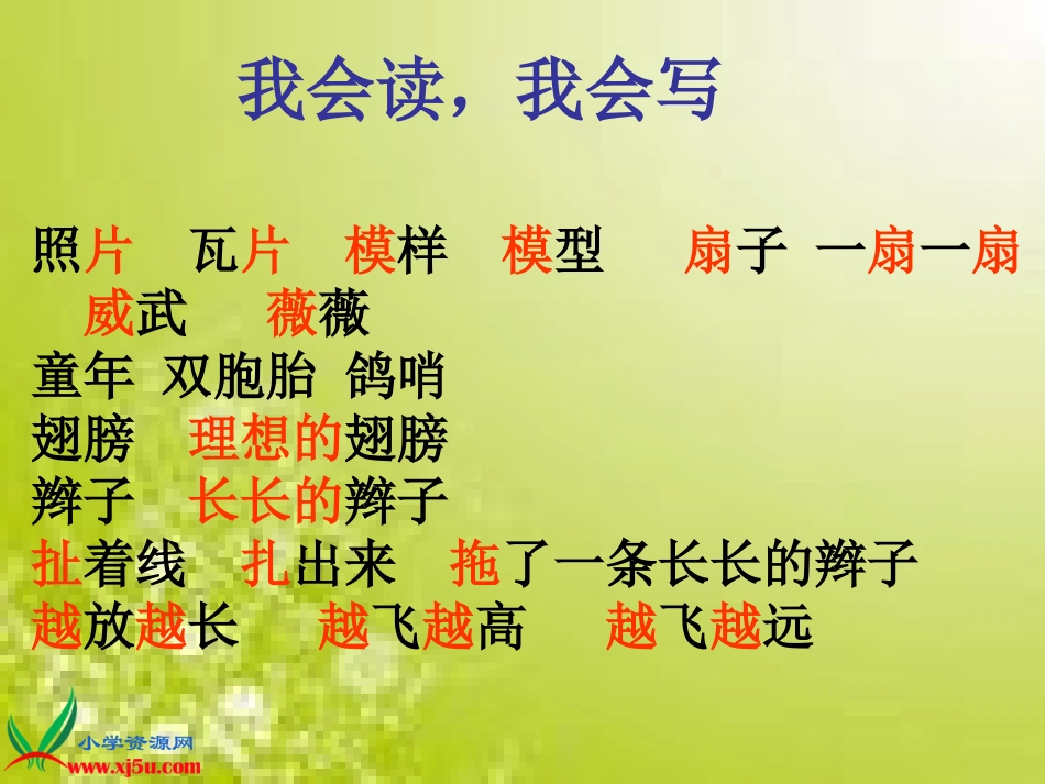 鄂教版语文三年级下册《风筝》课件_第3页