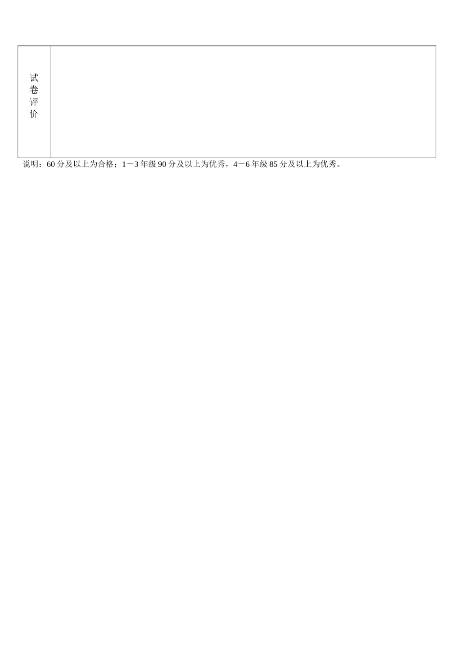 二年级下册语文学科期中测试卷分析表_第2页